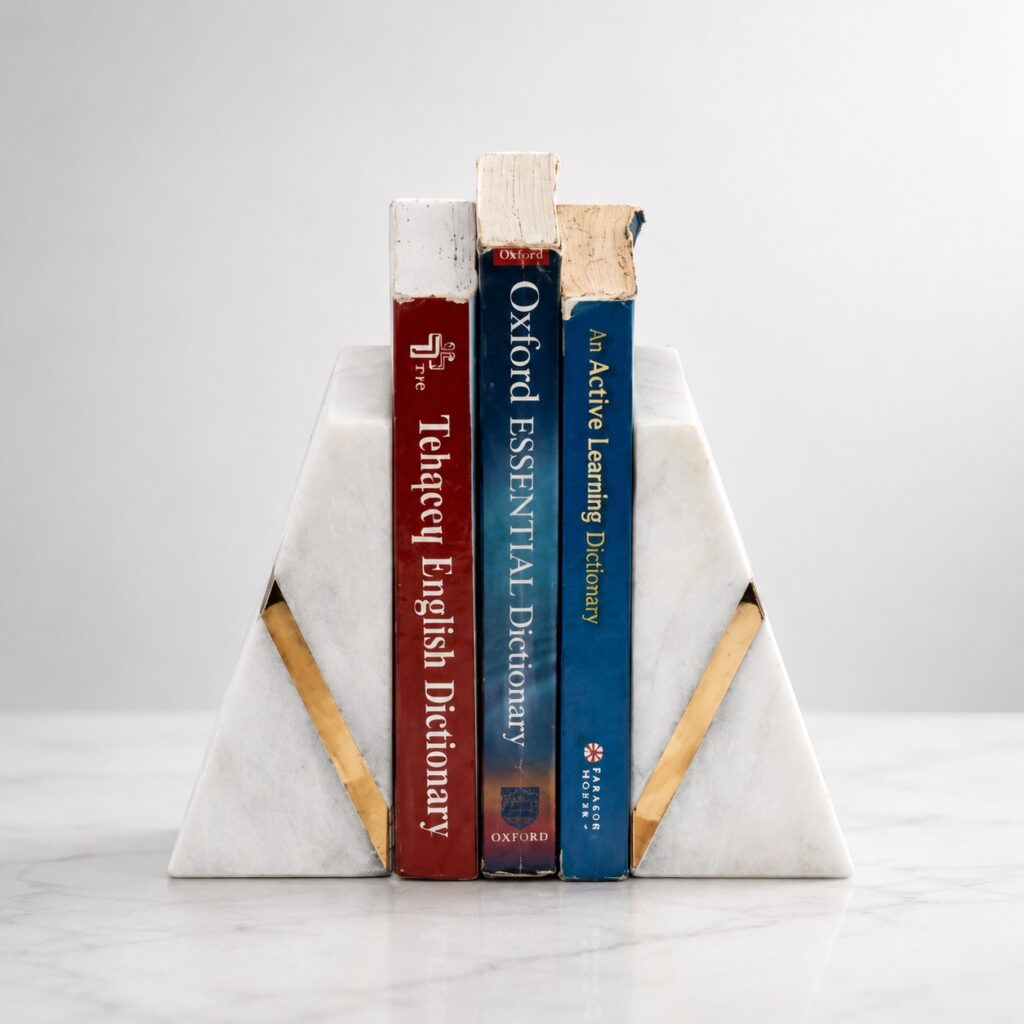 Classic Bookend with Brass
