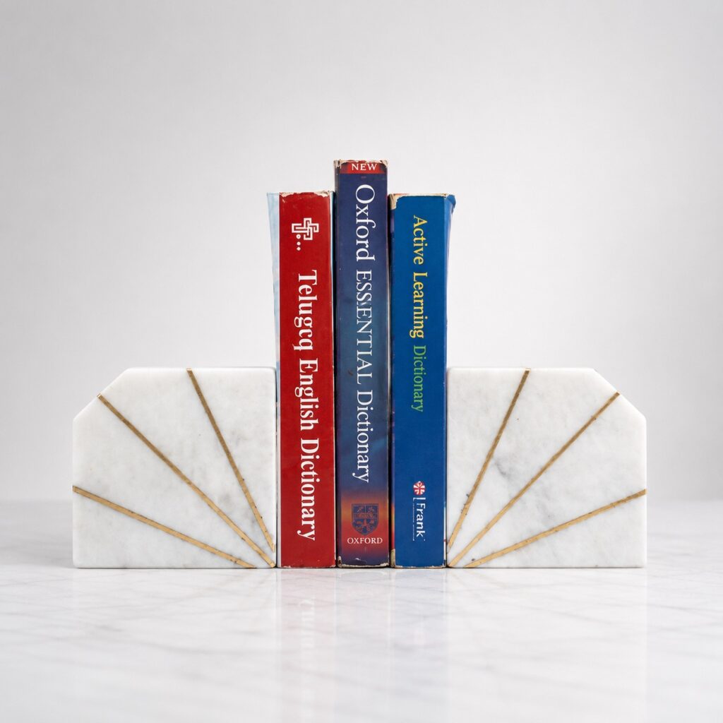 Bookend with Brass