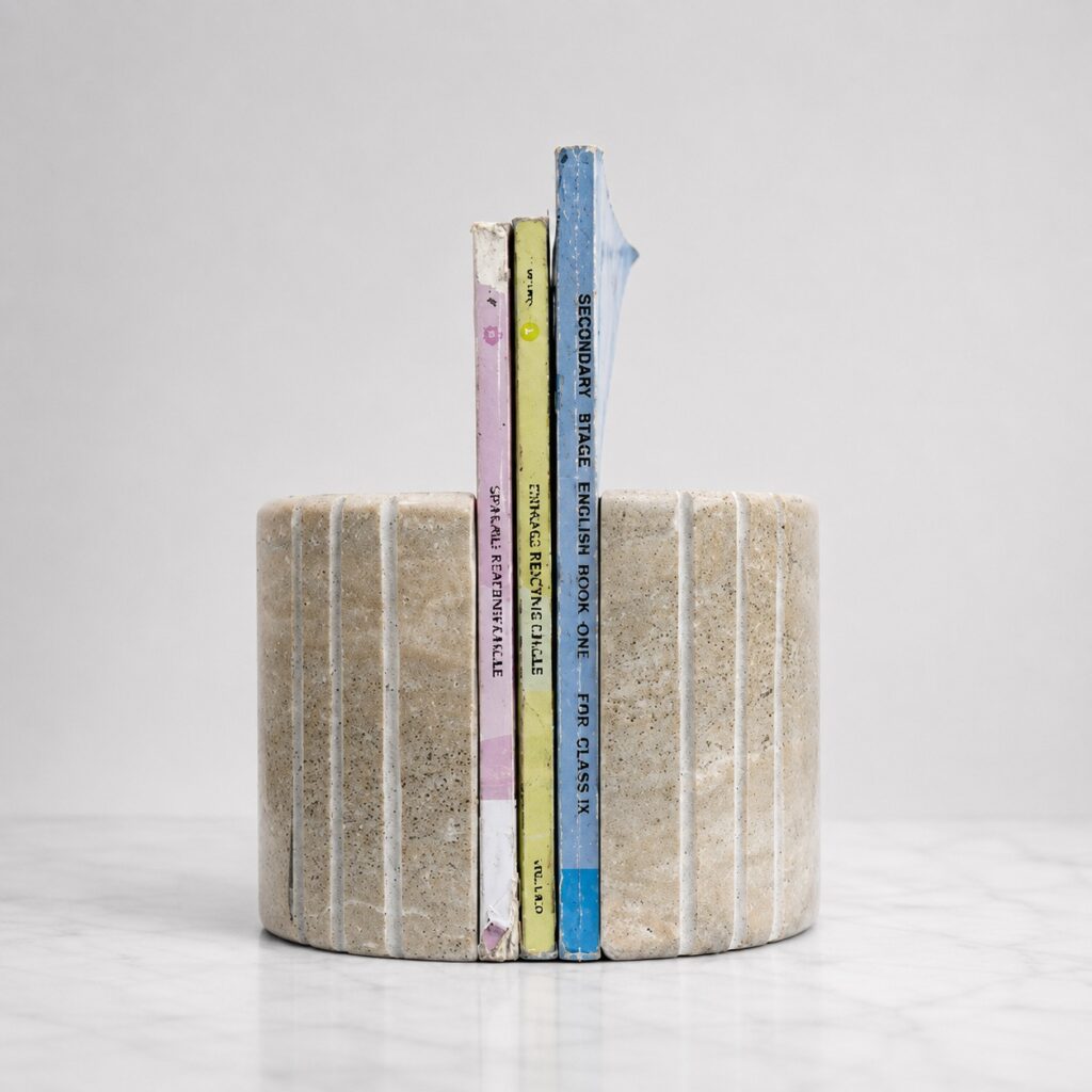 Bookend with 3 Lines